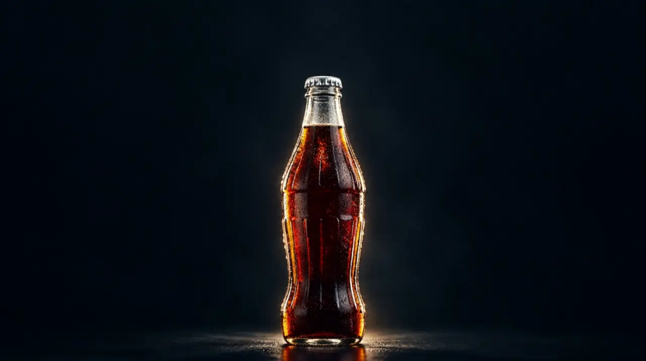 Eiskalte Cola in der Glasflasche